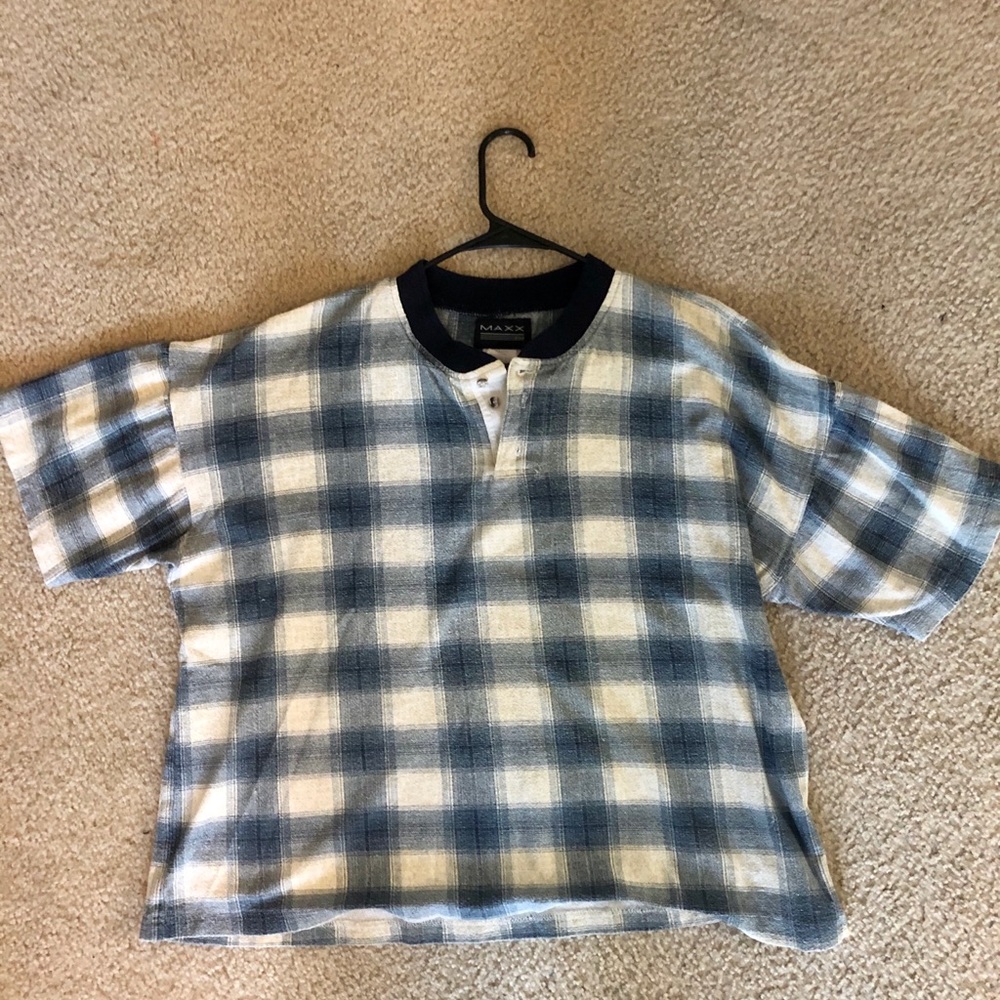Thrifted plaid shirt